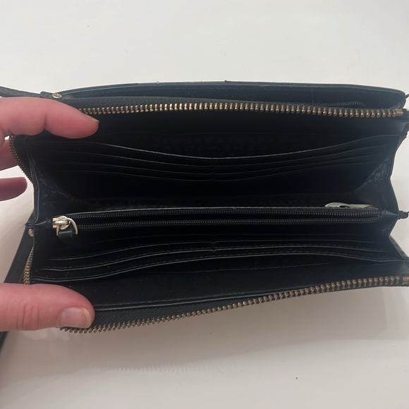 Kate Spade Wallet - Long Black Wallet with Gold Accents - Picture 9 of 12